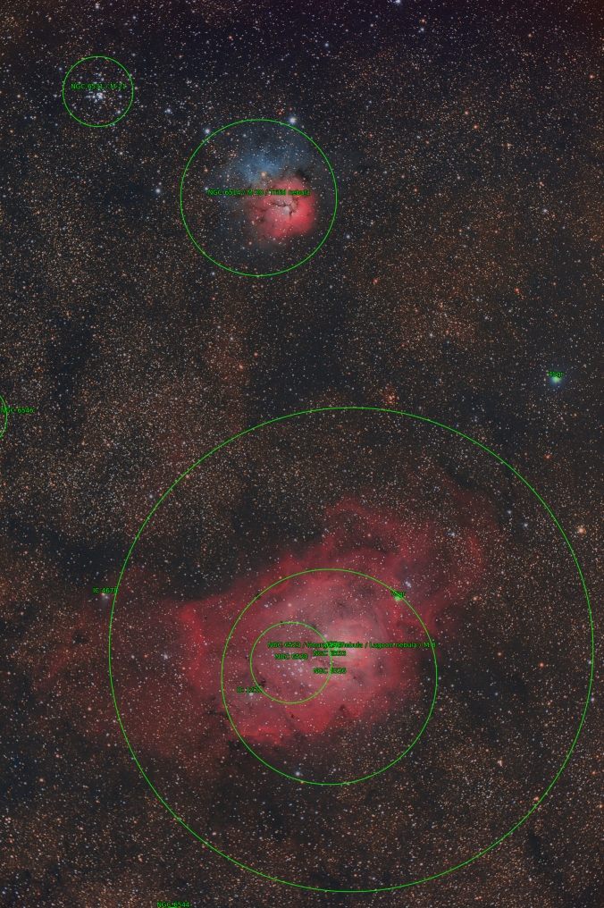 M8 e M20 un classico nel Sagittario ~ Fotodistelle.it